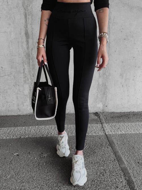 Legginsy dopasowane z przeszyciami Katania Ola Voga czarne