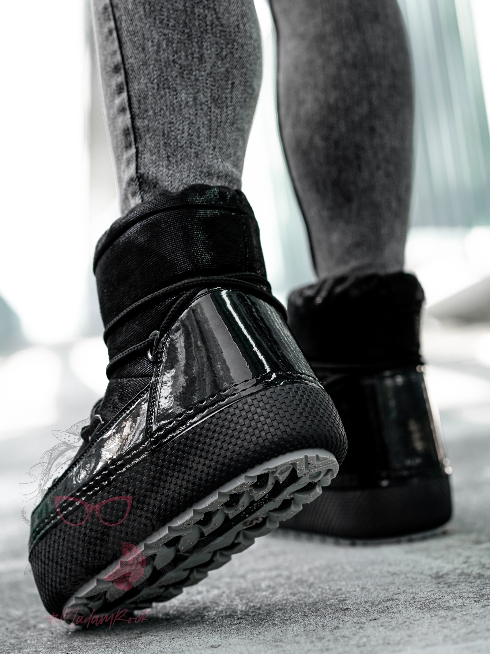 Śniegowce metaliczne Rock Fenome czarne