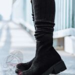 Botki skarpety moher Madam Osoto czarne