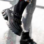 Workery skarpety Rock Labels czarne