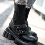 Workery skarpety Rock Labels czarne