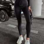 PREORDER Legginsy dopasowane ze sznurowaniem Gianna II Ola Voga czarne