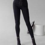 PREORDER Legginsy z wiązaniem Gianna Ola Voga czarne