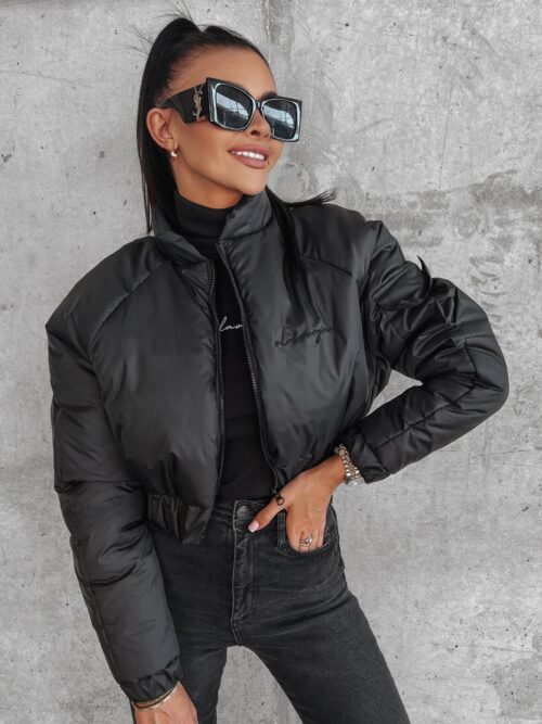 Kurtka przejściowa puchowa Lora Ola Voga czarna