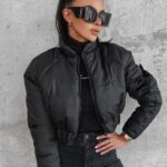 Kurtka przejściowa puchowa Lora Ola Voga czarna