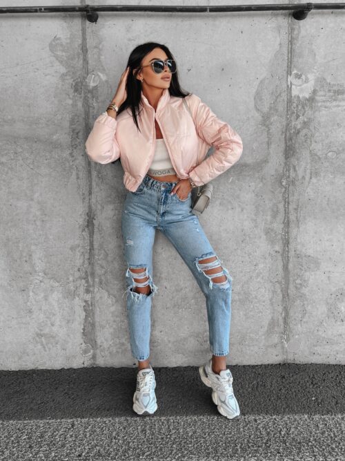 Kurtka przejściowa puchowa Lora Ola Voga beżowa