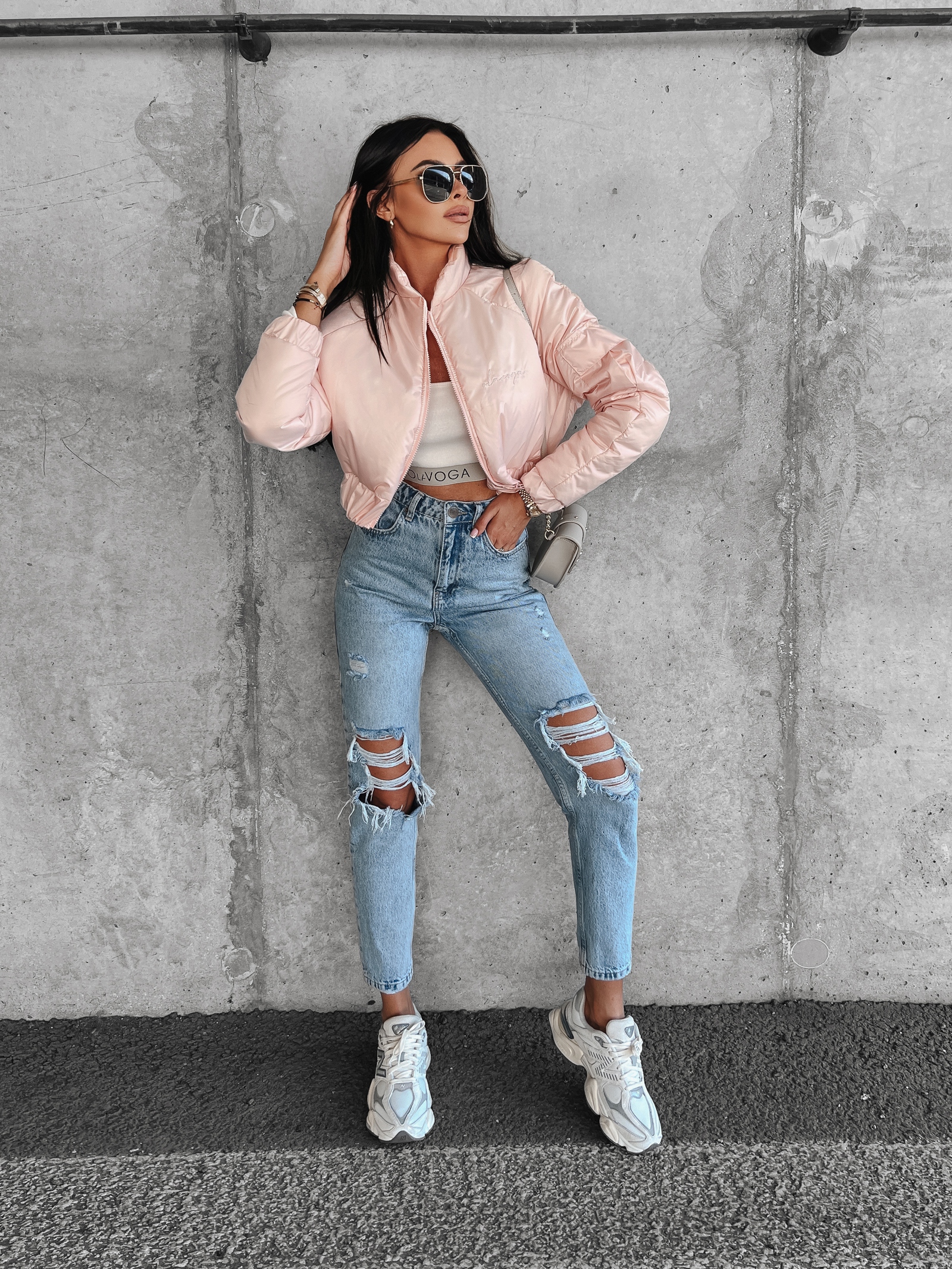 Kurtka przejściowa puchowa Lora Ola Voga beżowa