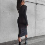 Sukienka dopasowana elastyczna Kamari Ola Voga czarna