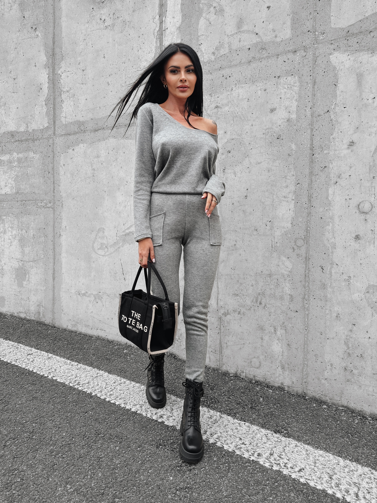 Kombinezon damski casualowy Ruth Ola Voga szary