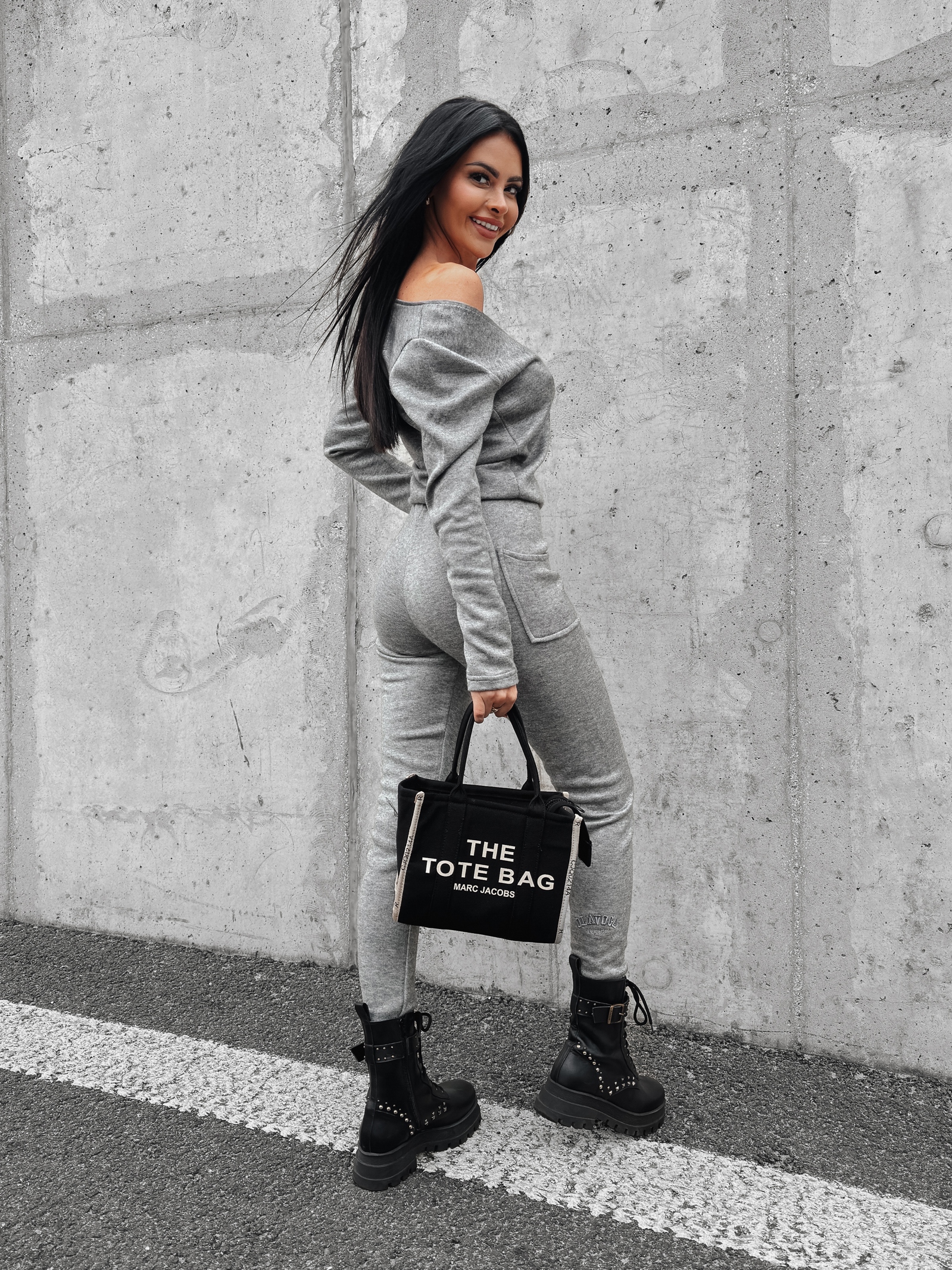 Kombinezon damski casualowy Ruth Ola Voga szary