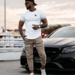 Spodnie męskie z kieszeniami Cobie Ola Voga beżowe