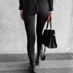 Legginsy modelujące z kokardą Bow Ola Voga czarne