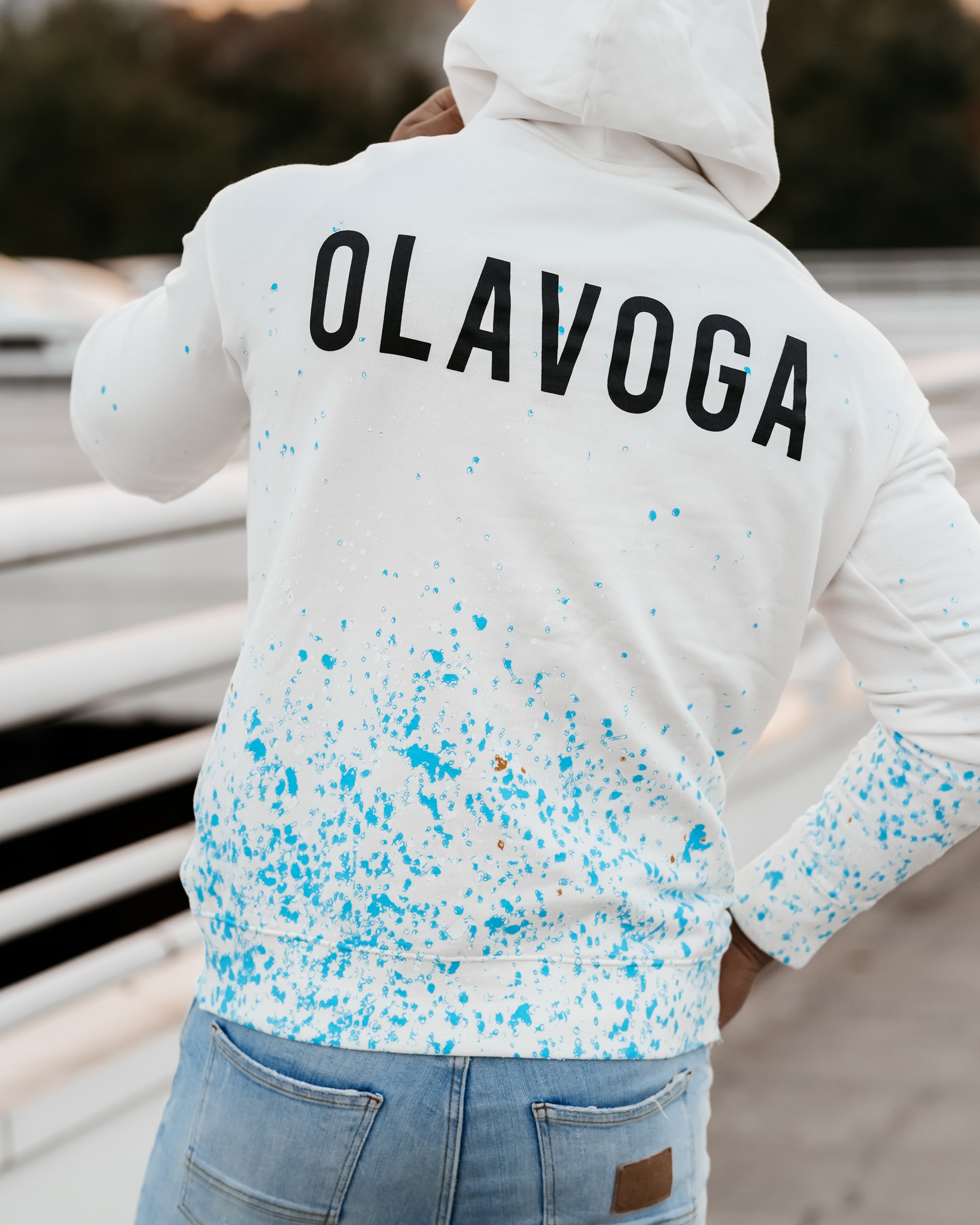Bluza męska kangurka Fuzzy Ola Voga ecru