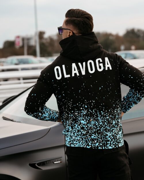 Bluza męska kangurka Fuzzy Ola Voga czarna