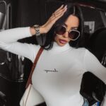 Sweter golf dopasowany Sybil Ola Voga ecru