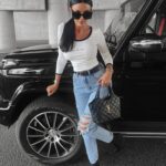 Bluzka dopasowana prążkowana Laura Ola Voga ecru