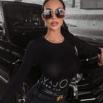 Body gładkie dopasowane Mamiko Ola Voga czarne