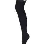 Zakolanówki sportowe ze ściągaczem czarne