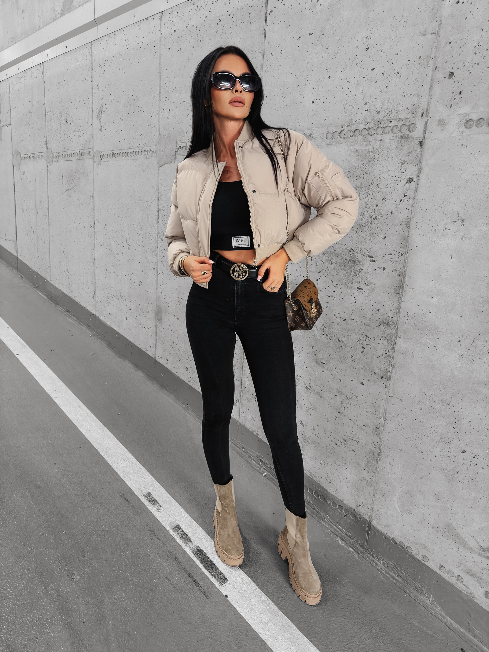 Kurtka pikowana Phonix Ola Voga beżowa