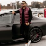 Bezrękawnik męski klasyczny Dill Ola Voga bordowy