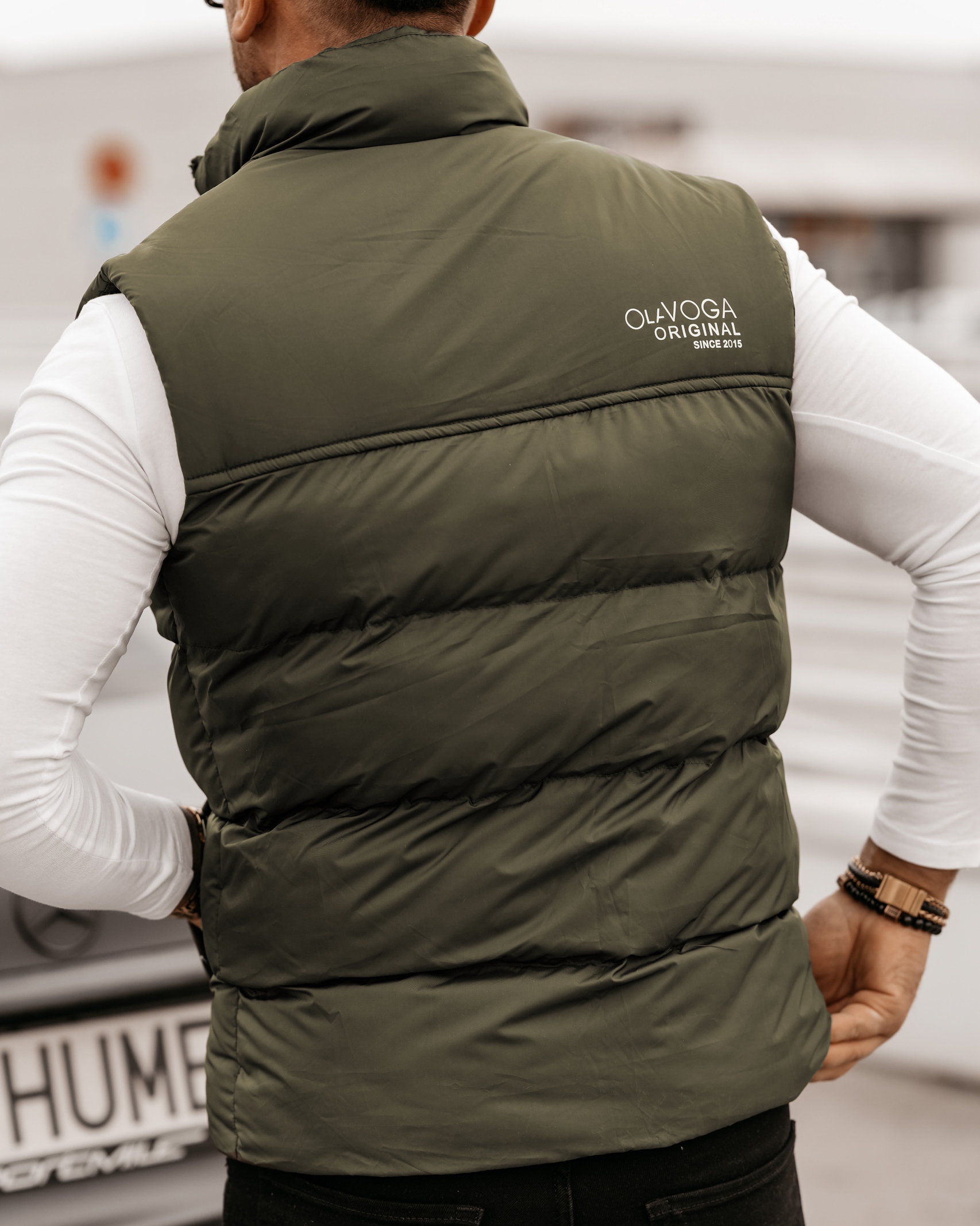 Bezrękawnik męski klasyczny Dill Ola Voga khaki Bezrękawnik męski klasyczny Dill Ola Voga khaki