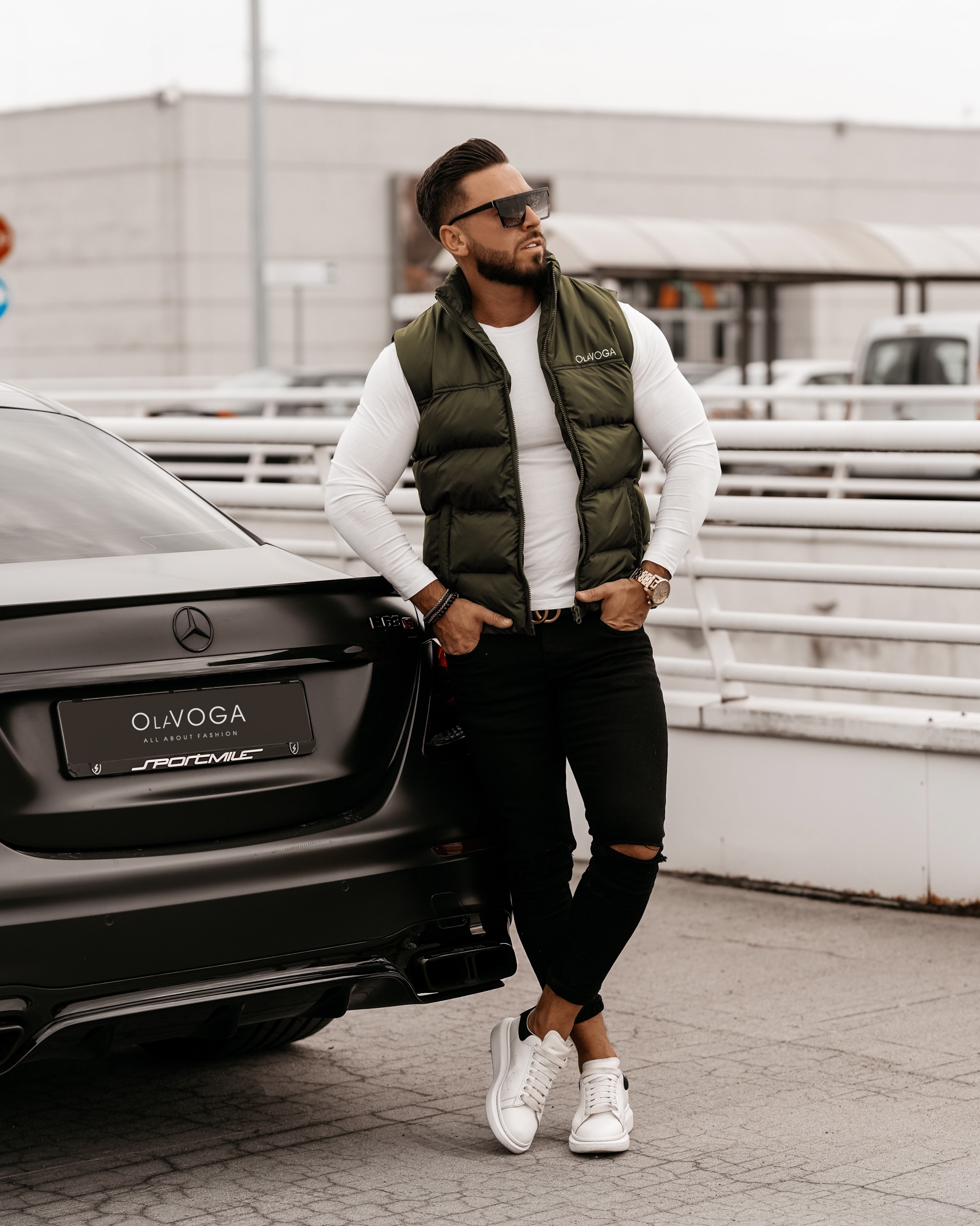 Bezrękawnik męski klasyczny Dill Ola Voga khaki Bezrękawnik męski klasyczny Dill Ola Voga khaki