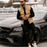 Bezrękawnik męski klasyczny Dill Ola Voga beżowy