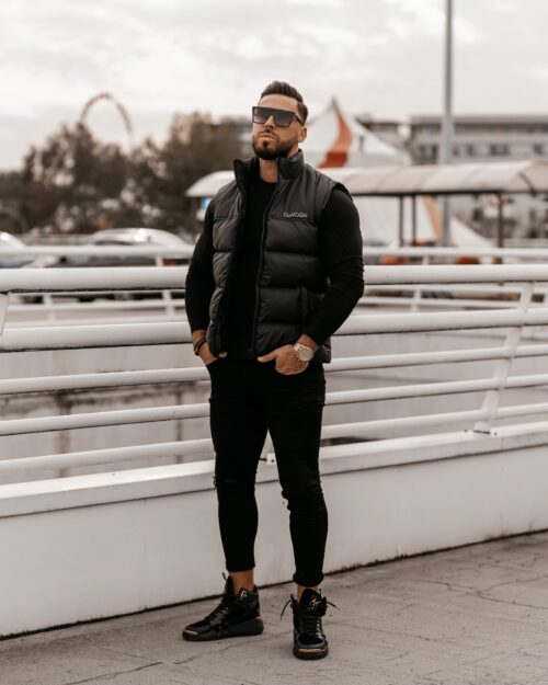 Bezrękawnik męski klasyczny Dill Ola Voga czarny