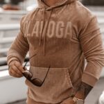 Bluza hoodie męska kangurka Onyx Ola Voga beżowa