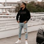 Bluza hoodie męska kangurka Onyx Ola Voga czarna