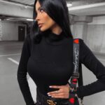 Body dzianinowe z golfem Philly Ola Voga czarne