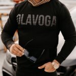 Bluza męska z kapturem Fern Ola Voga czarna