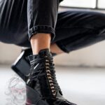 Sneakersy lakierowane Rock Filgod czarne