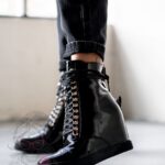 Sneakersy lakierowane Rock Filgod czarne