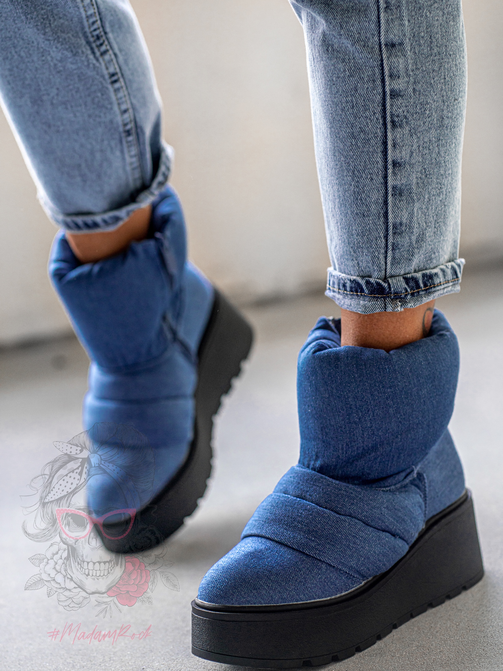 Botki koturny Madam Bambi jeans