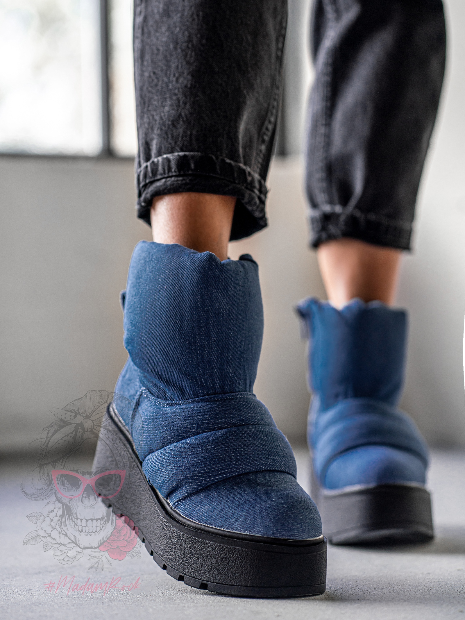 Botki koturny Madam Bambi jeans