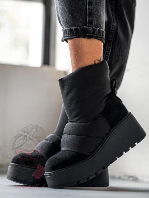 Botki koturny Madam Bambi czarne