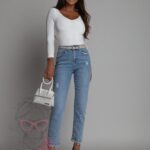 Bluzka klasyczna Bore biała