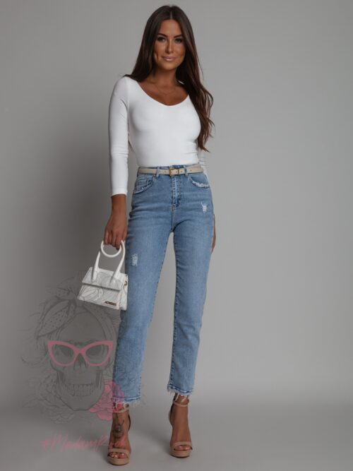 Bluzka klasyczna Bore biała