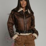 Kurtka kożuszek Estini brązowy