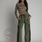 Spodnie cargo Toss khaki