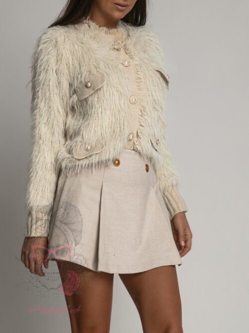 Spódniczko-spodenki eleganckie Foksi beżowe