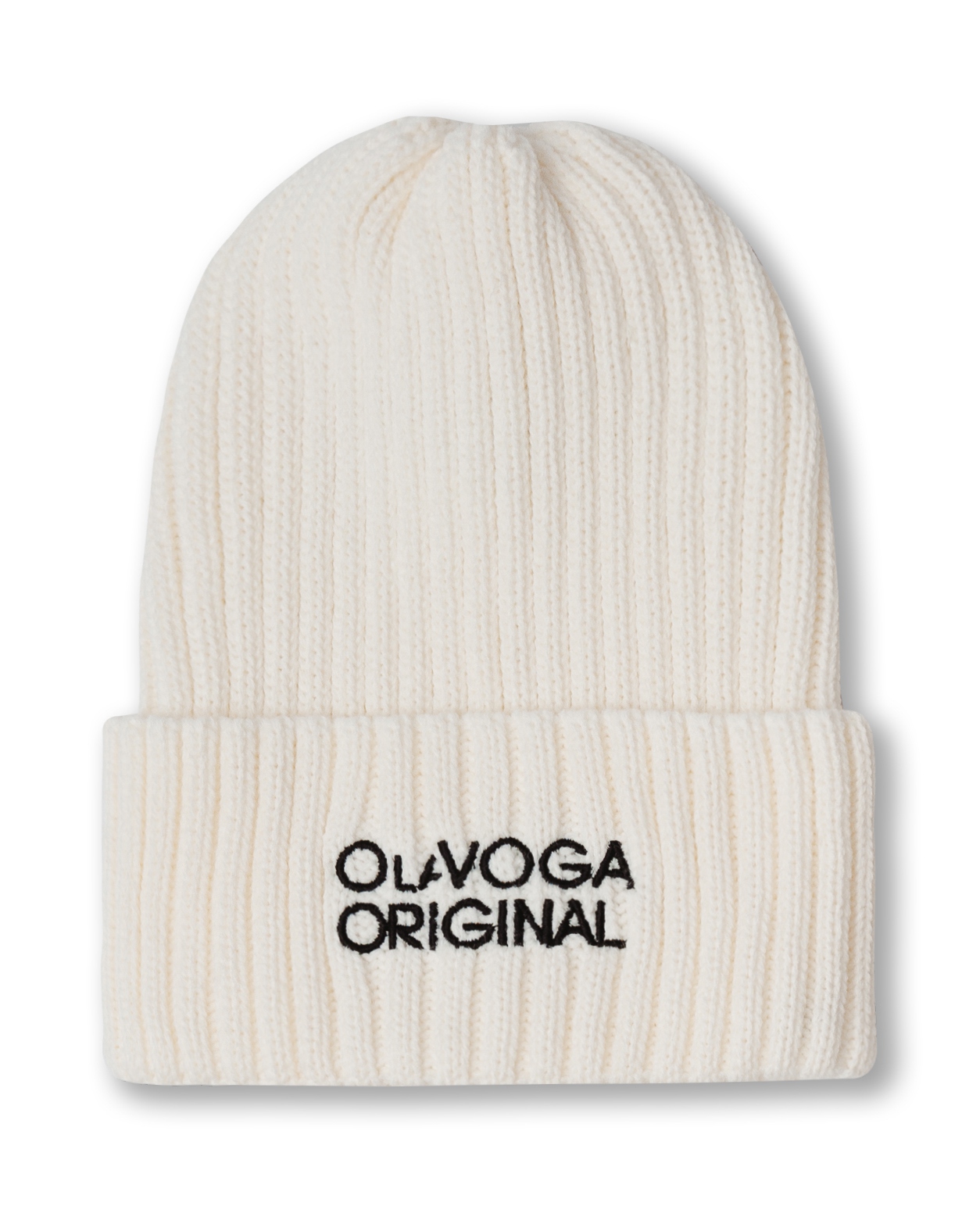 Czapka klasyczna z haftem Ola Voga Original ecru Czapka klasyczna z haftem Ola Voga Original ecru