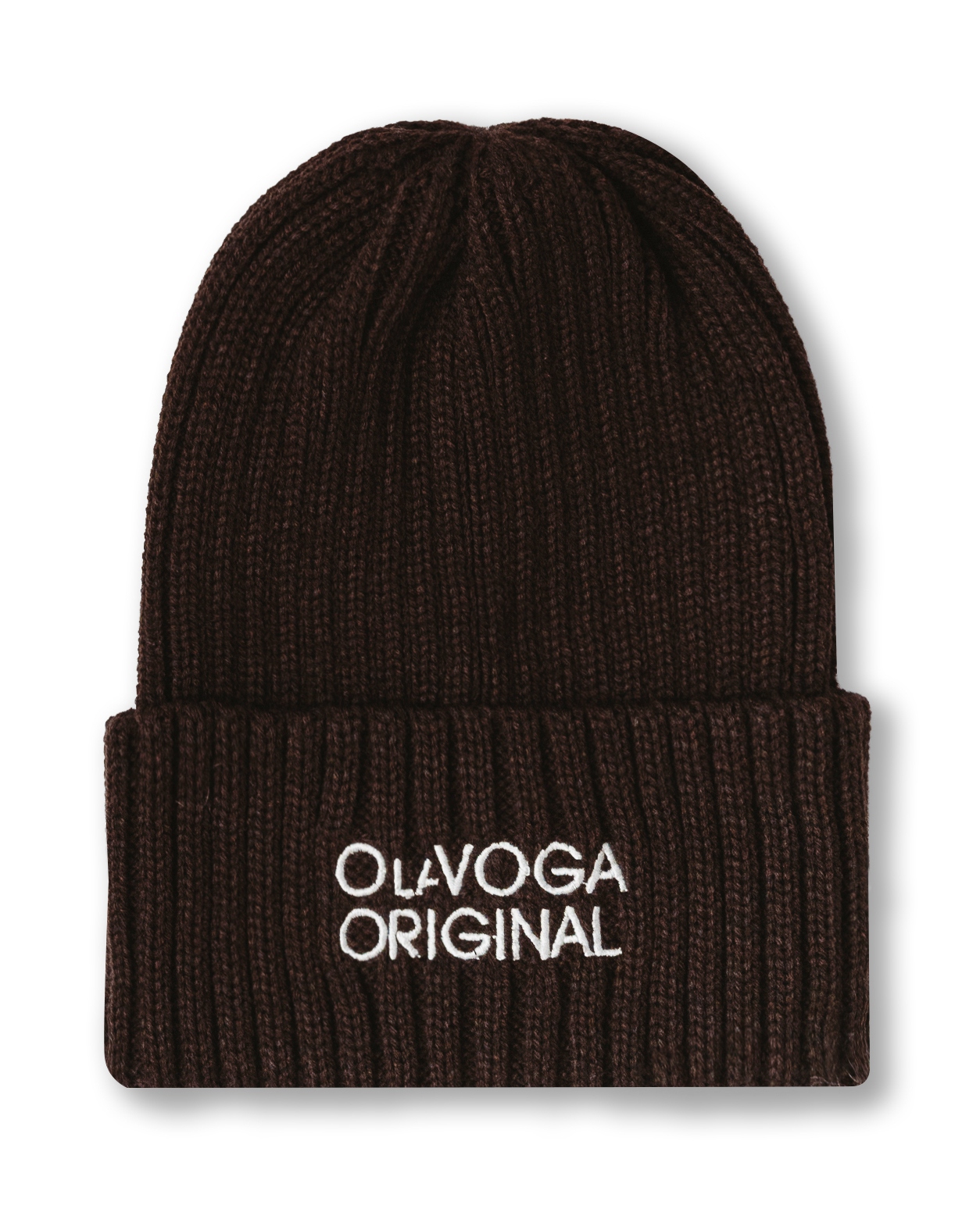 Czapka klasyczna z haftem Ola Voga Original brązowa