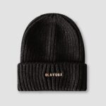 Czapka beanie prążkowana Cyndi Ola Voga czarna