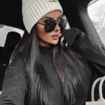 Czapka beanie prążkowana Cyndi Ola Voga ecru