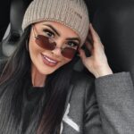 Czapka beanie prążkowana Cyndi Ola Voga beżowa