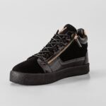 Sneakersy męskie lakierowane Lupe Ola Voga czarne