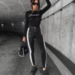 Body z cienkiej bawełny Raina Ola Voga czarne