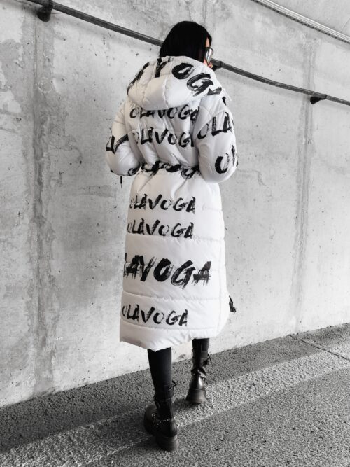 Płaszcz pikowany ocieplany Canosa Ola Voga ecru